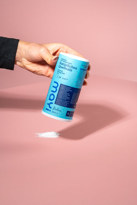Quellsalz - fein und jodiert mit Salzstreuer 250g