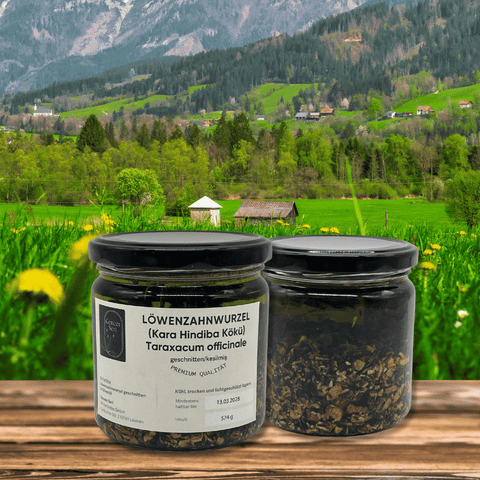 Löwenzahnwurzel in nativem Olivenöl 330g