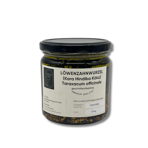 Löwenzahnwurzel in nativem Olivenöl 330g