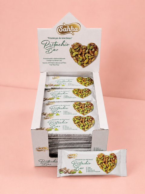 Sahha Pistachio Bar Vegan glutenfrei 40g
