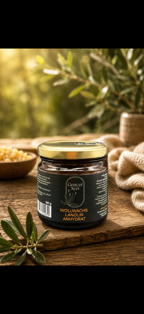 Wollwachs Lanolin 180ml - Gencer Seri   Yün Yagi Koyun yününden elde edilir Dogal.