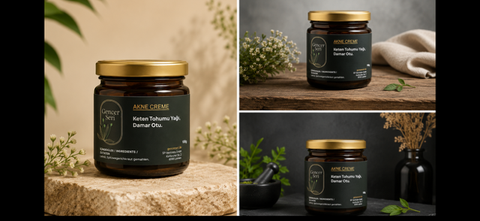 Krem Akne Creme - Keten Tohumu Yagi, Damar Otu. 100g