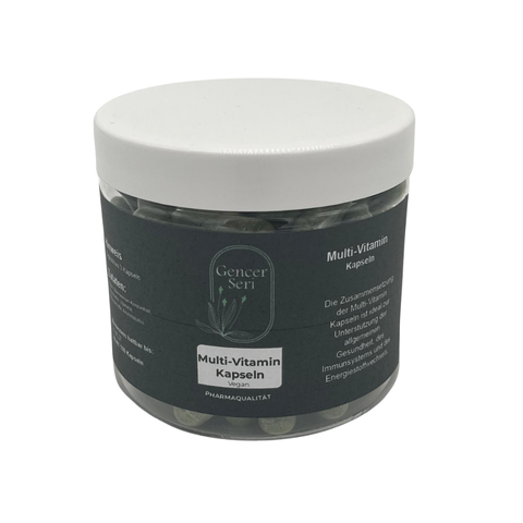 Multi-Vitamin Kapsülleri Farmasötik Kalite Vegan 100 Kapsül