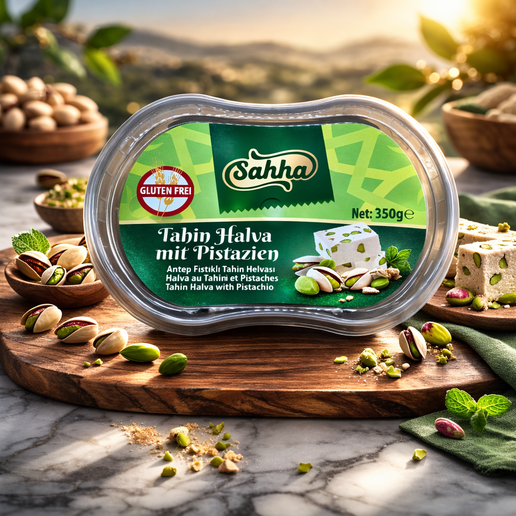 Sahha Tahin Halva mit Pistazien – Be Nature.Shop
